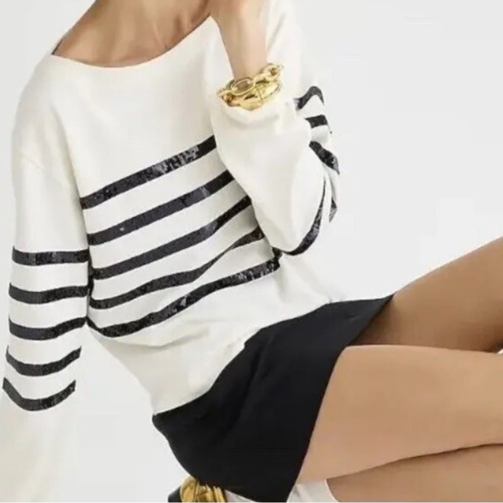 J. Crew Classic White Sweater